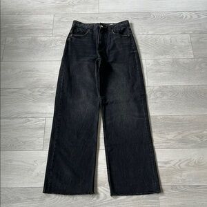 Zara Black Wide Leg Jeans
